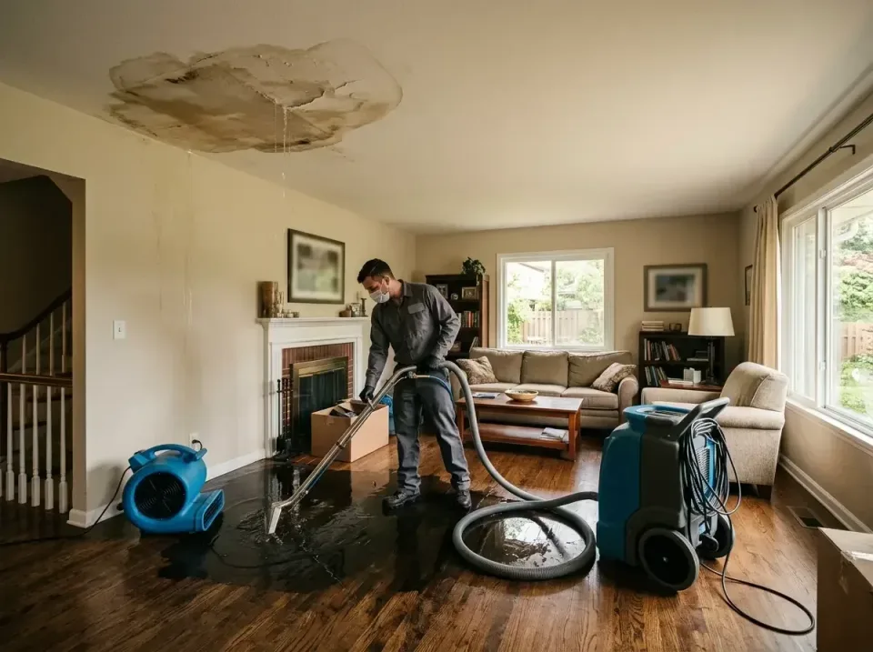 attic-pipe-burst-ceiling-drip-008 — frequently asked questions, Water Damage Restoration & Carpet Care in Guntown, MS
